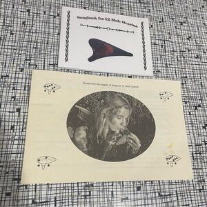 Lot of 2 12 Hole Ocarina Songbooks Legend of Zelda